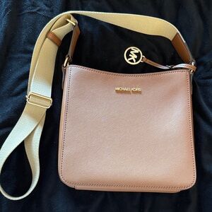 Michael Kors Brown Leather Crossbody Bag